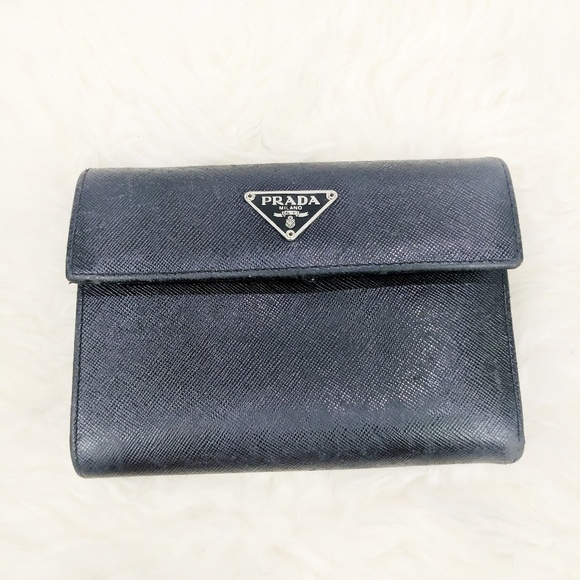 Prada Handbags - Prada Saffiano Leather Bi-Fold Wallet